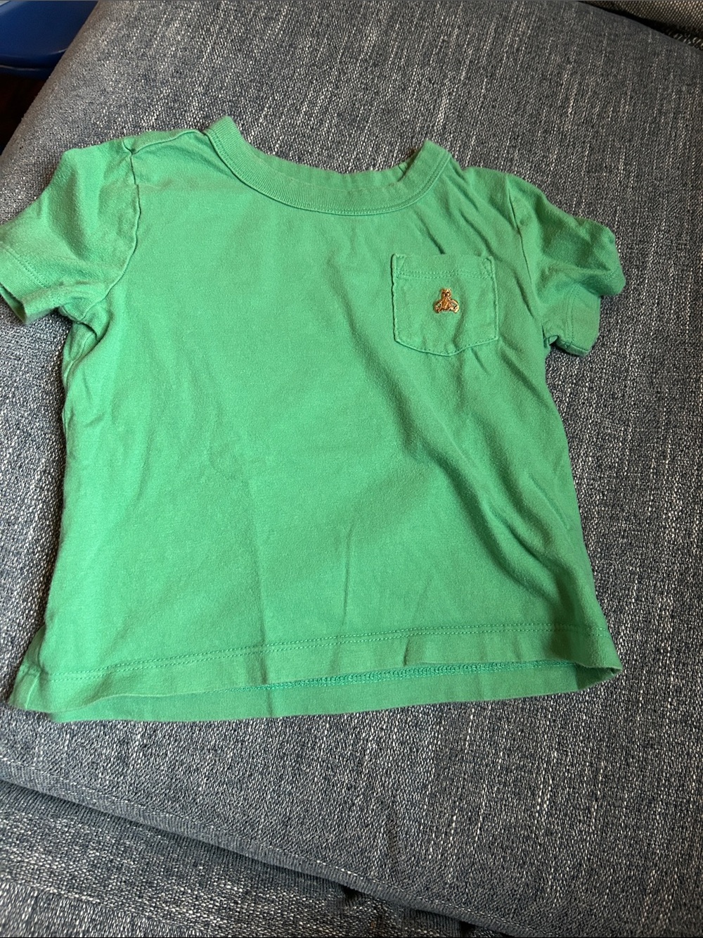 GAP Green Short Sleeve Pocket Tee with Bee Patch